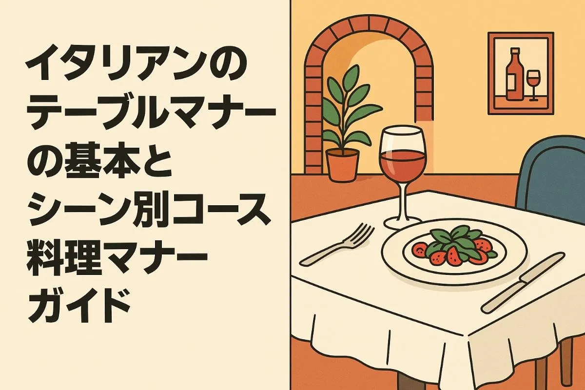 イタリアンのテーブルマナーの基本とシーン別コース料理マナーガイド